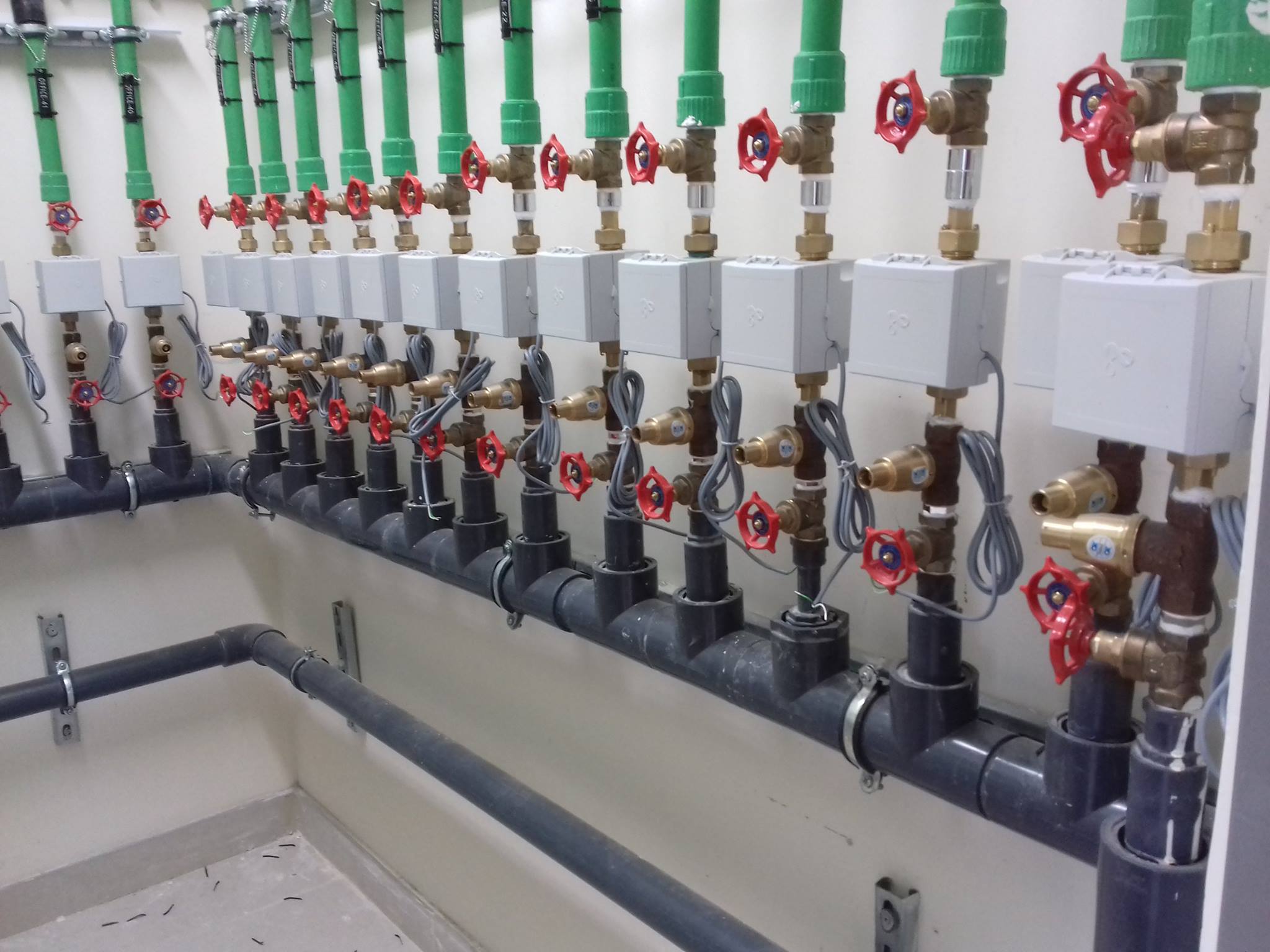 Office floor water sub-metering valves Dubai